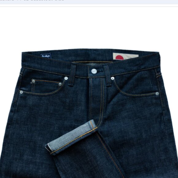 Realign Slim Sakura 14 oz. Deadstock Blue Japanese selvedge denim Jeans size 31 - Picture 3 of 13